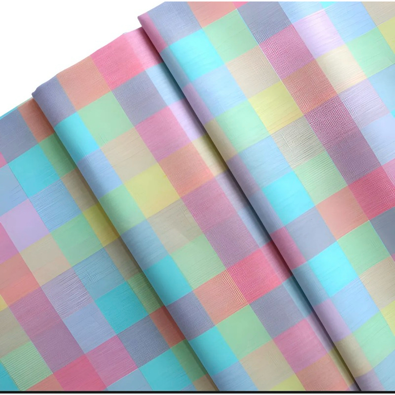 Tricoline Xadrez Candy Colors 100% Algodão - Macio, Versátil e Ideal para Roupas, Artesanato e Decoração...
