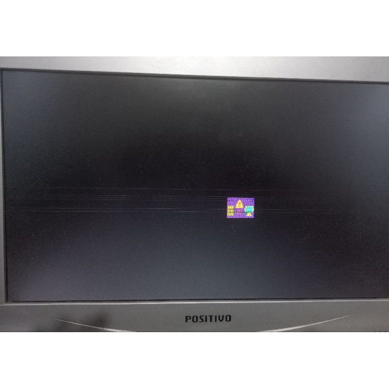 Monitor Positivo Line 561 VGA – Funciona – Com Pequeno Defeito na Tela