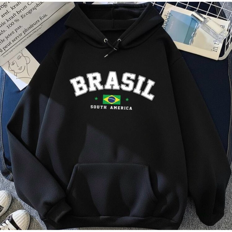 Blusa Moletom Canguru Masculino Brasil Copa Do Mundo Lançamento Inverno 2026