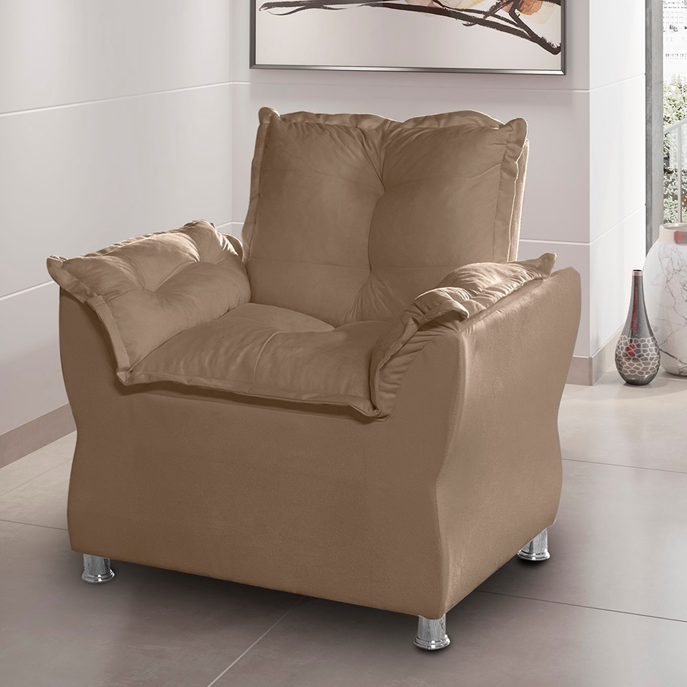 POLTRONA P/ SALÃO DE BELEZA P/ SALA DE ESTAR P/ AM E SALA DE ESPERA P/ CONSULTORIO CLINICA CAPPUCINO