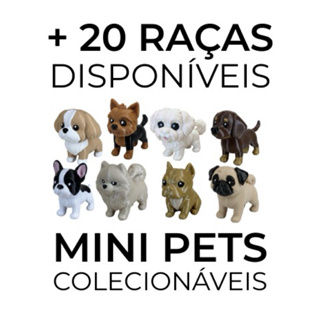 Miniatura de Cachorro Decorativa | Escolha a Raça do Seu Pet | +30 Variações | Decoração ou Chaveiro em Oferta na Shopee