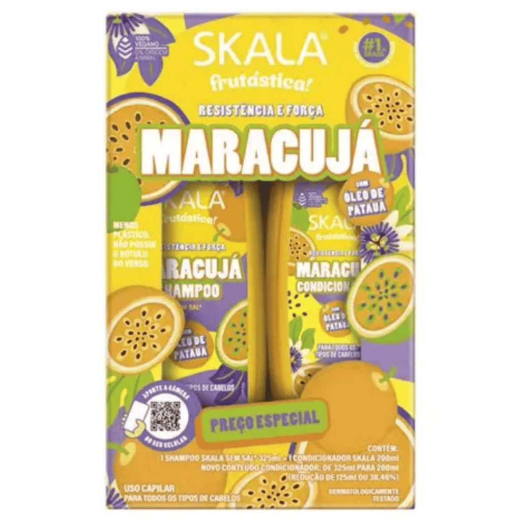 Kit Skala Frustática Maracujá 1 Shampoo 325ml +1Condicionador 200ml