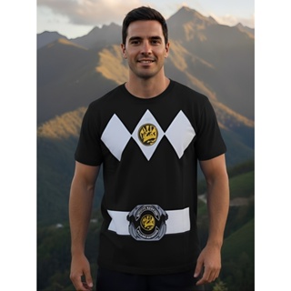 Camiseta infantil e Adulto Power Ranger verde preta vermelha azul rosa  algodao Promocao em Oferta na Shopee