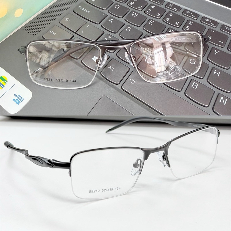 Armação de óculos Masculino para Descanso Sem grau Fio de nylon Lupa CHIC PROMOÇÃO 59212 em Oferta na Shopee