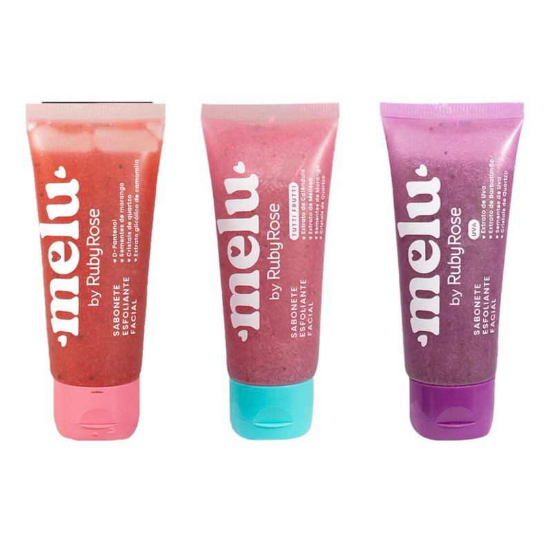 Esfoliante Facial Ruby Rose Melu | Remove Impurezas | Skincare Diário