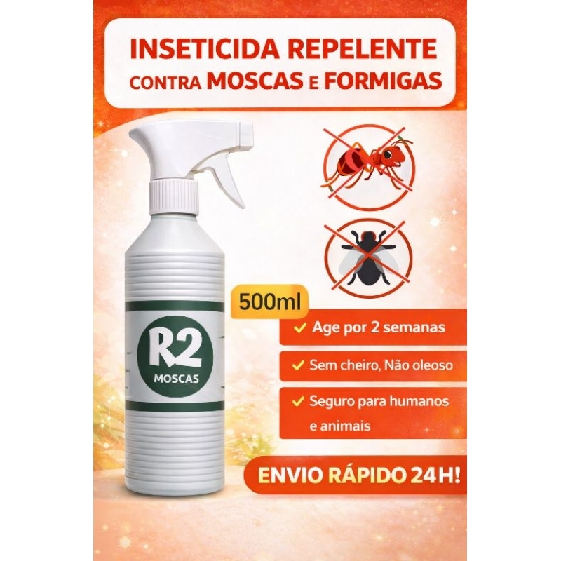 Repelente R2 contra Moscas e Formigas para uso doméstico , sem cheiro, com Borrifador, indicado casa em Oferta na Shopee