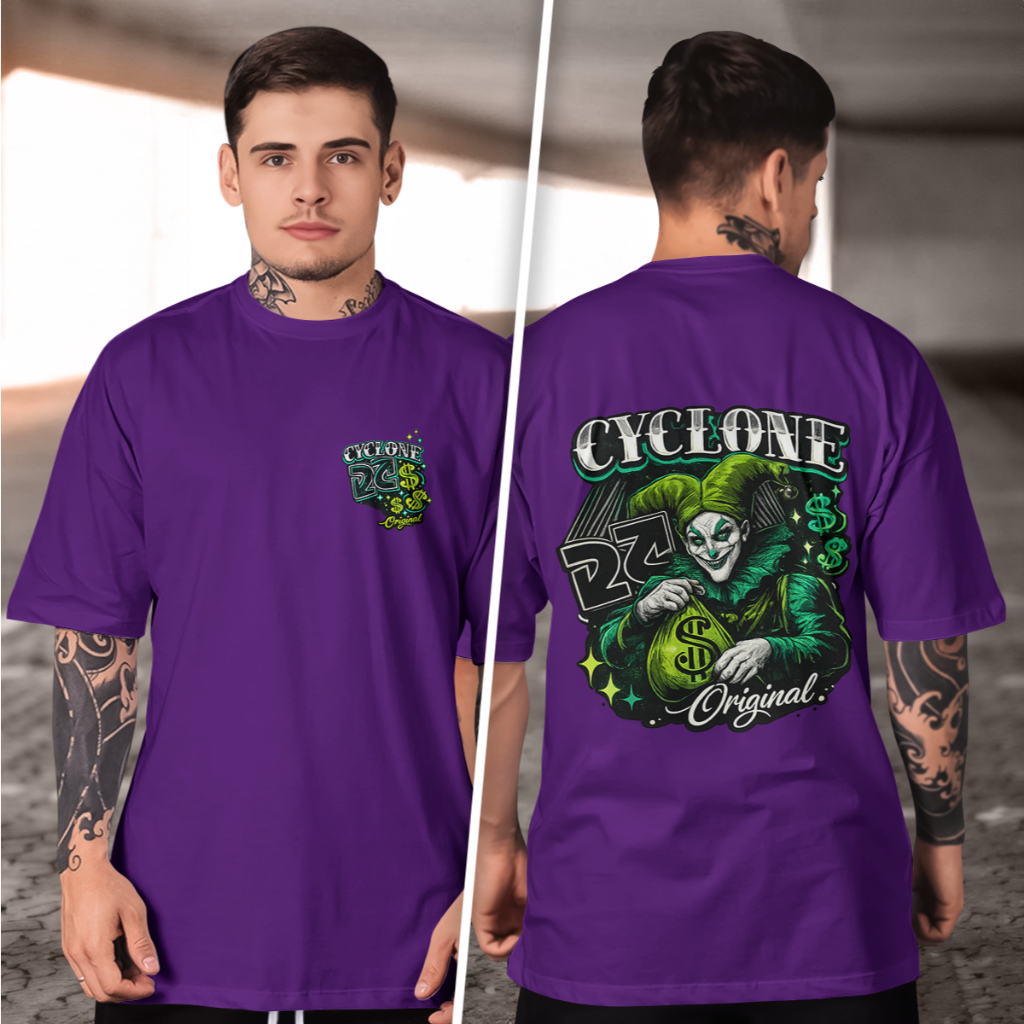 Camiseta Cyclone coringa money conforto e estilo 100% Algodão