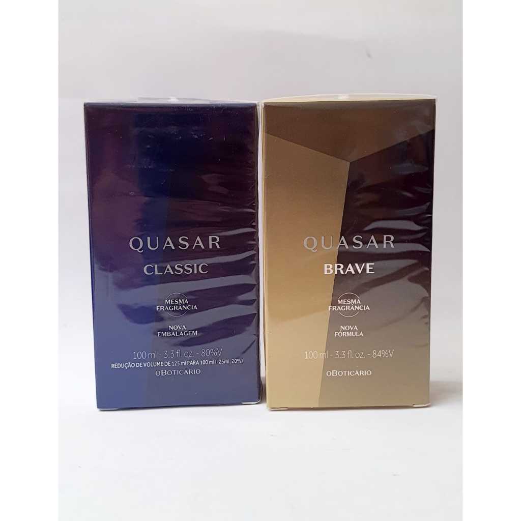 Quasar Classic  Colônia + Quasar Brave  Colônia 100ml