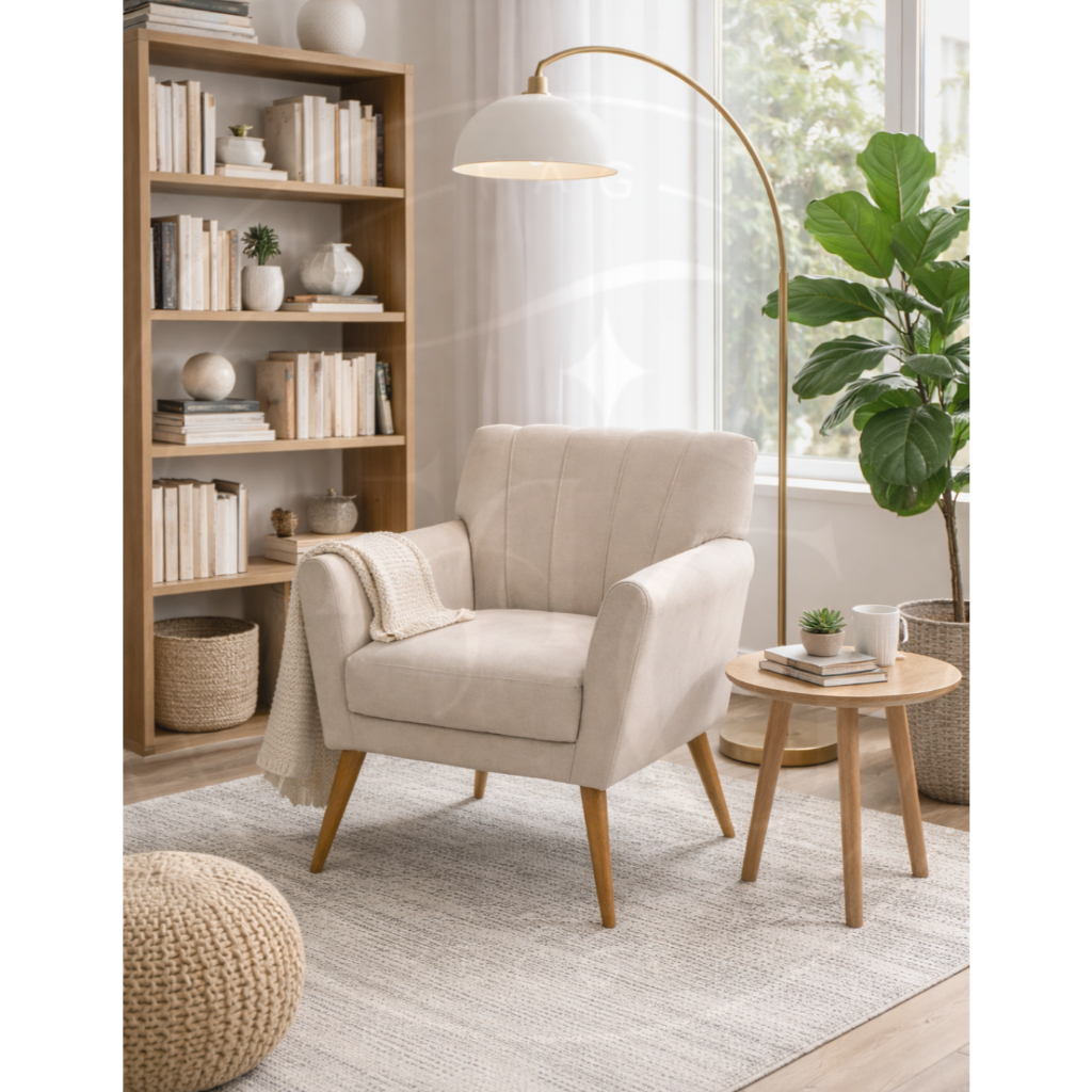 Poltrona Decorativa Iza - FAG UTILIDADES em Oferta na Shopee