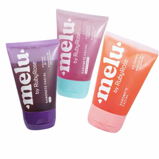 Sabonete Facial Melu Ruby Rose 100ml – Limpeza Profunda p/ Pele Oleosa e Acne em Oferta na Shopee