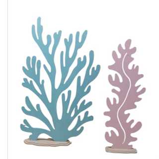 ALGA DE CHÃO PINTADAS KIT 2 PEÇAS 70 E 60 CM DECORAÇÃO FESTA, FESTA FUNDO DO MAR em Oferta na Shopee