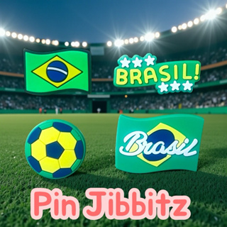Kit 04 Pins Bottons enfeites de Calçados Para Babuche Times em Oferta na Shopee