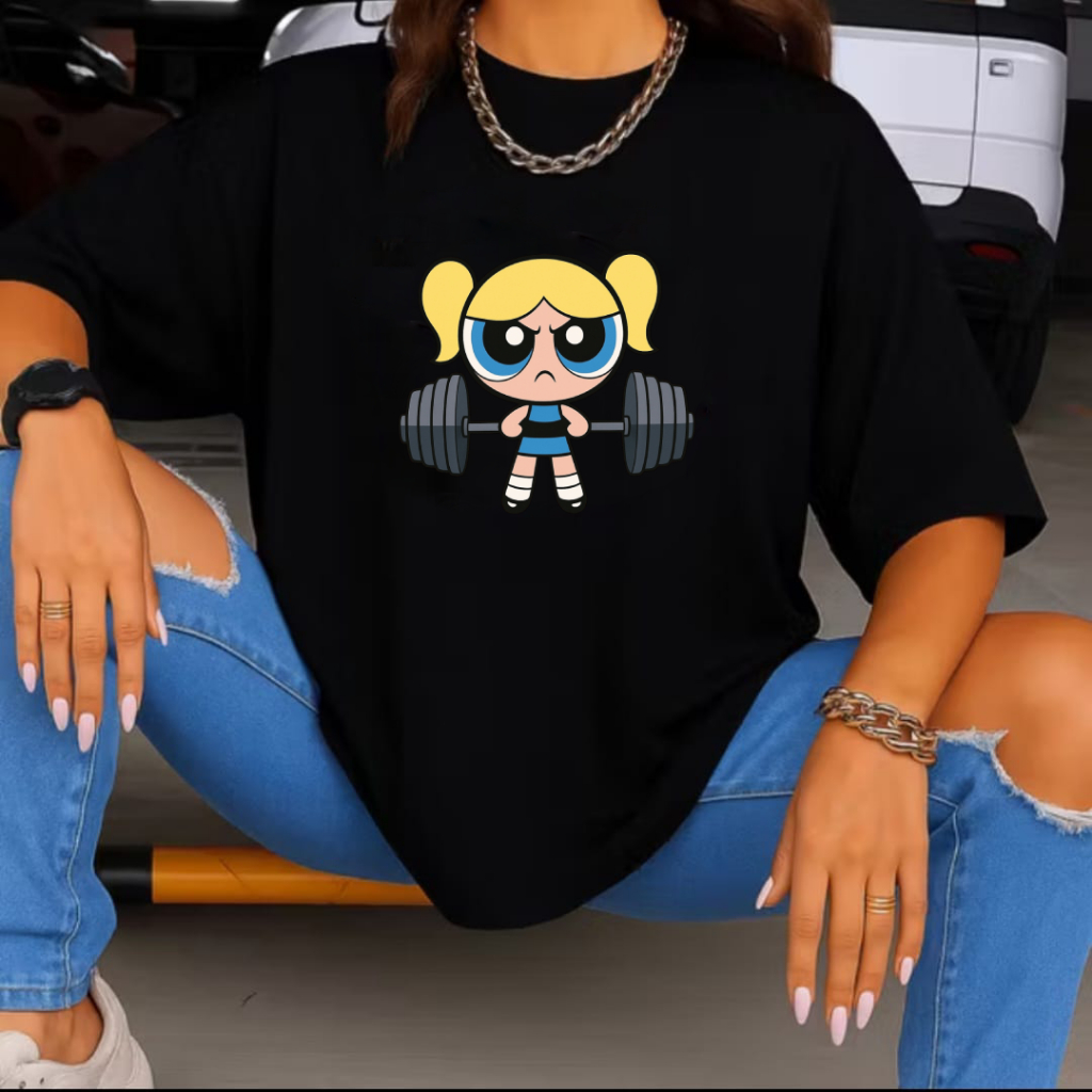 Camiseta Camisa Blusa Meninas Super Poderosas Lindinha  100% Algodão T-shirt Feminina Unissex