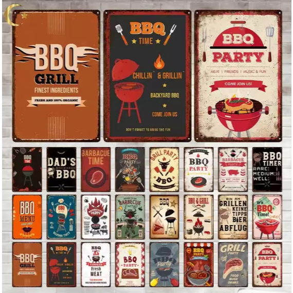 Kit 10 Quadros Decorativo Cantinho do Churrasco