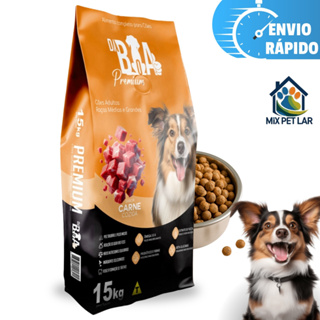 RAÇÃO DABOA PREMIUM ALIMENTO PARA CÃES ADULTOS PORTE MÉDIO GRANDE 15KG SABOR CARNE COZIDO A VAPOR em Oferta na Shopee