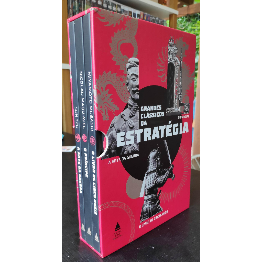 Box Grandes Clássicos da Estratégia - O Príncipe + A Arte da Guerra + O Livro dos Cinco Aneis - Editora Nova Fronteira