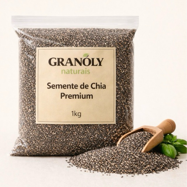 Chia Preta 1 kg Semente – Rico em Fibras a granel em Oferta na Shopee