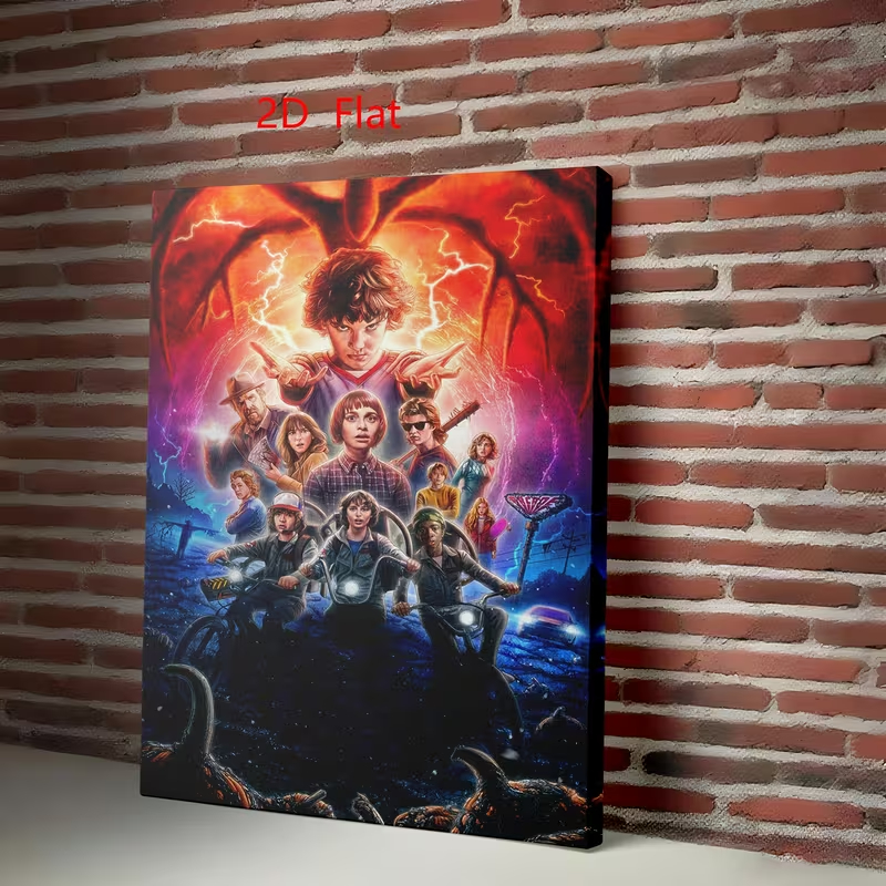 Quadro Decorativo Stranger Things Eleven e o Devorador de Mentes