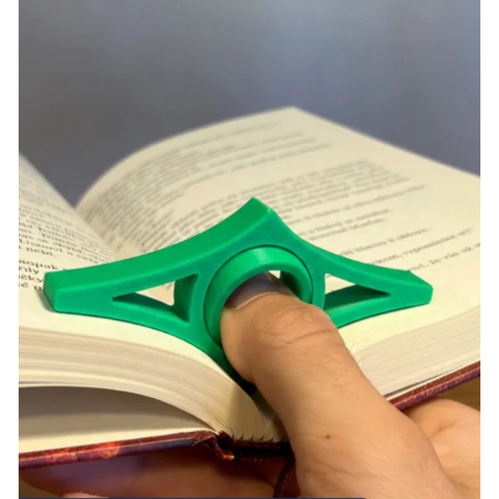 Anel para Leitura, Suporte de Página para Livros. Leitura com Uma Mão, Leve, Envio Sortido.