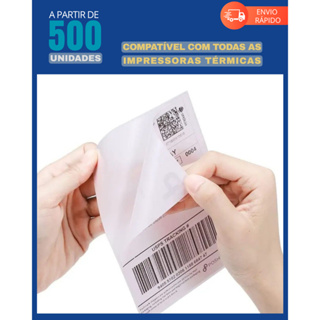 Etiqueta de Envio não Precisa de Ribbon Todas Impressora Termica 100x150 10x15 Adesiva Serrilhada em Oferta na Shopee