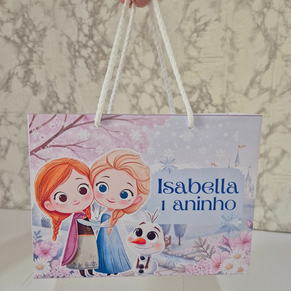Sacolinha Personalizada Frozen | lembrancinha | Surpresa |Mimos| Aniversario| sacolinhas personalizadas