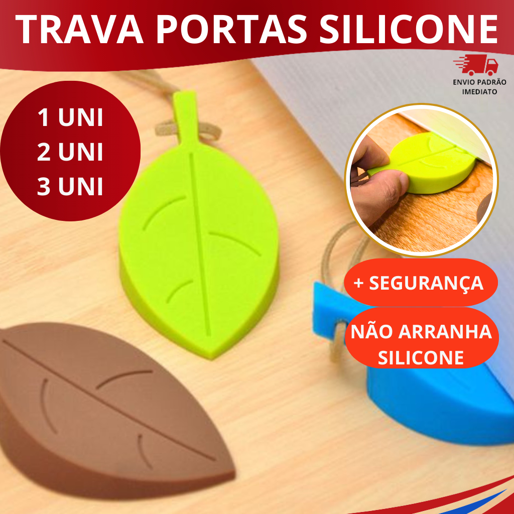 Trava De Silicone Aparador Para Porta Folha Segurança Infantil Com Corda Para Pendurar