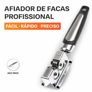 Amolador Afiador De Facas  Aço Inox Profissional, Pratico Para Sua Cozinha Original SQ Qualidade em Oferta na Shopee