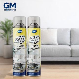 Limpa Estofado Espuma Spray Zip Clean 300ml Seco Sofá Banco de Carro Limpeza Profunda 2 Unidades em Oferta na Shopee