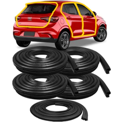 Kit Borrachas De Vedação 4 Portas e Mala Fiat Argo - Todos Os Anos