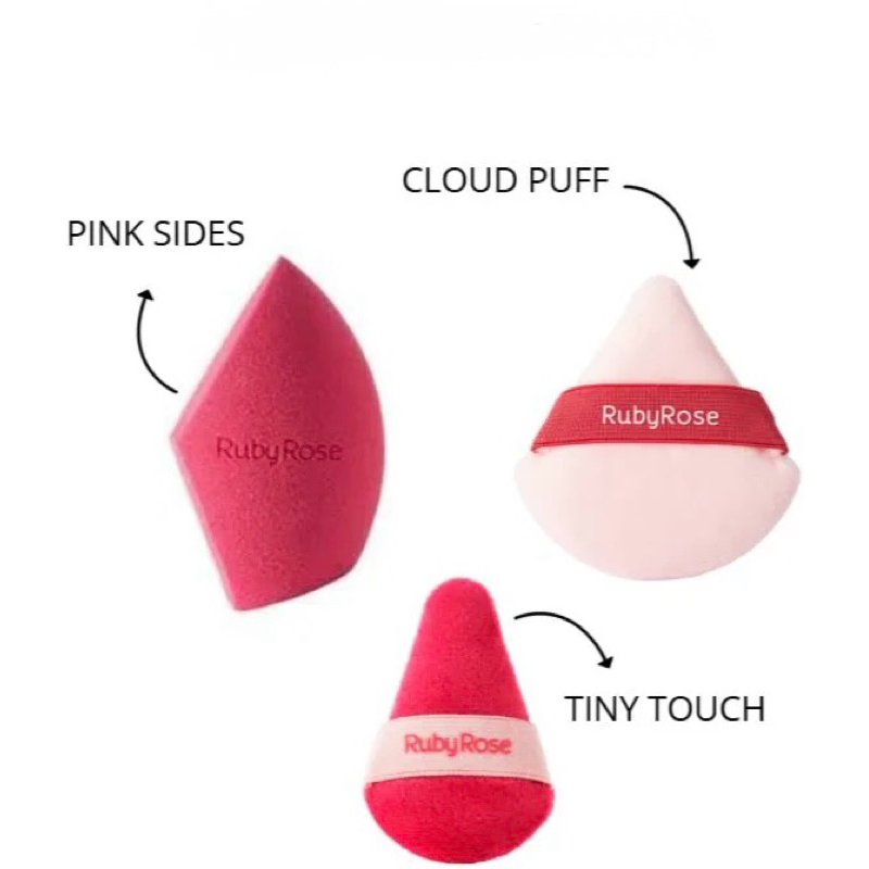 Esponja de Pó Cloud Puff Ruby Rose Acabamento Uniforme em Oferta na Shopee
