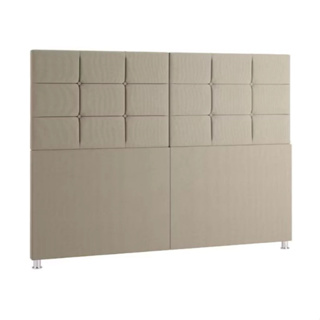 Cabeceira De Cama Box Casal 140 Com Pé Luxo Modelo Bia Cor Bege - ECASA Móveis em Oferta na Shopee