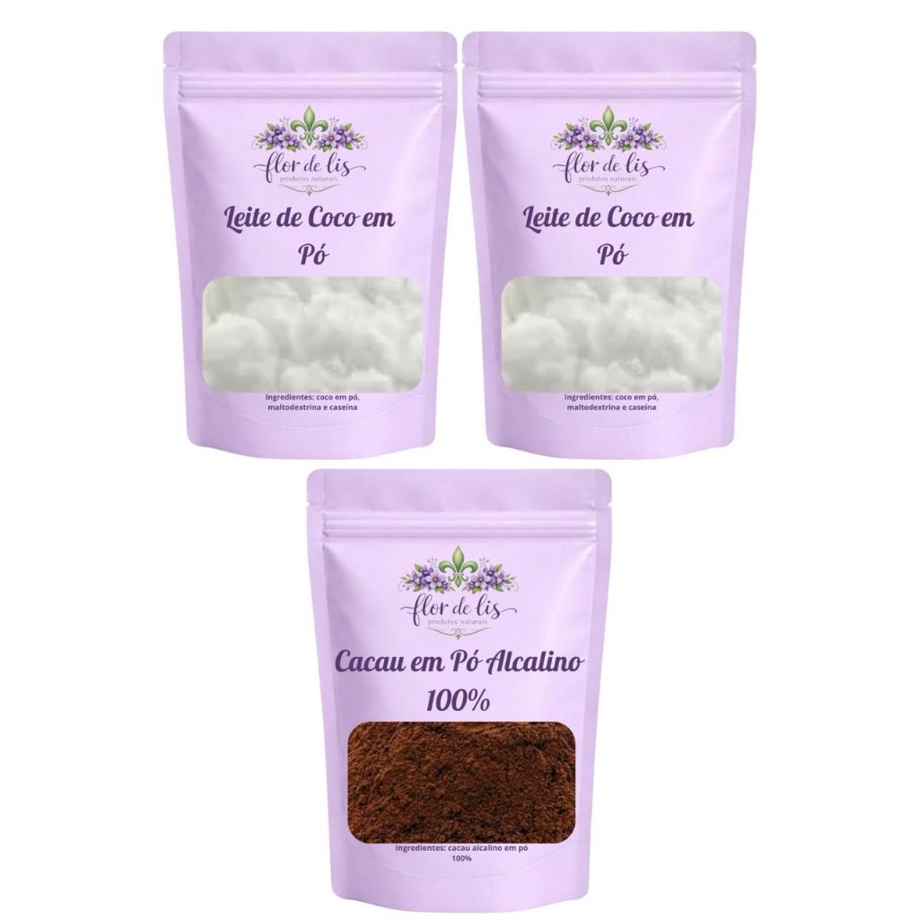2kg Leite de Coco + 1kg Cacau em pó Alcalino