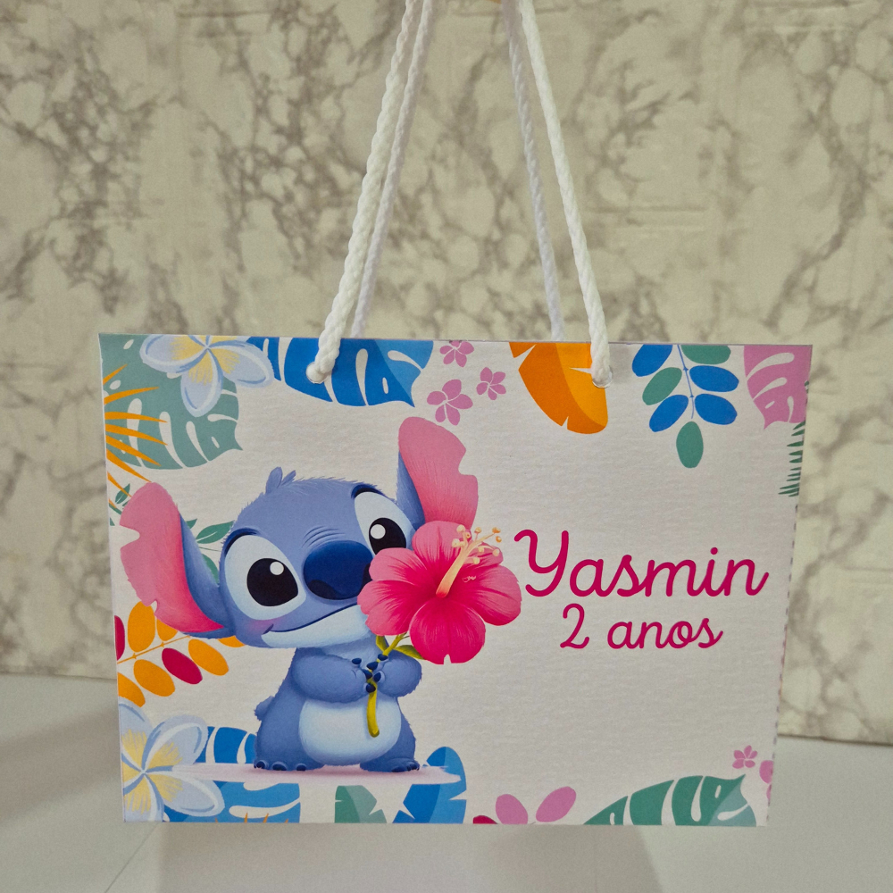 Sacolinha Personalizada Stich | lembrancinha | Surpresa |Mimos| Aniversario| sacolinhas personalizadas