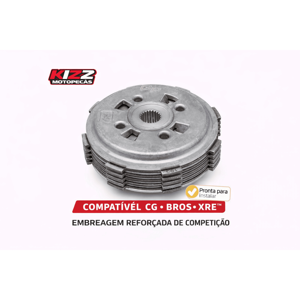 Embreagem Completa Competição Gp7 Cg 150 Power Speed Slipper em Oferta na Shopee