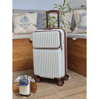 Mala de Viagem de Bordo Executiva com Bolso Frontal para Notebook e Acesso Rápido | Rodas Removíveis em Oferta na Shopee