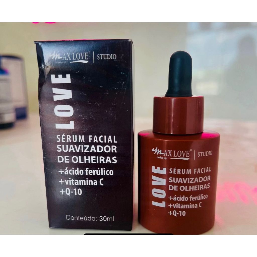 Serum Facial Suavizador de Olheiras Max Love - Oil Free 30ml