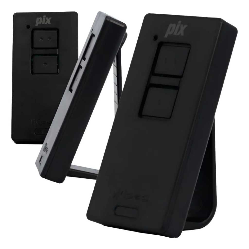 Kit com 3 Controles Remoto TX IPEC Pix 433MHz 2 Canais para Portão, Alarme e Automação Preto em Oferta na Shopee