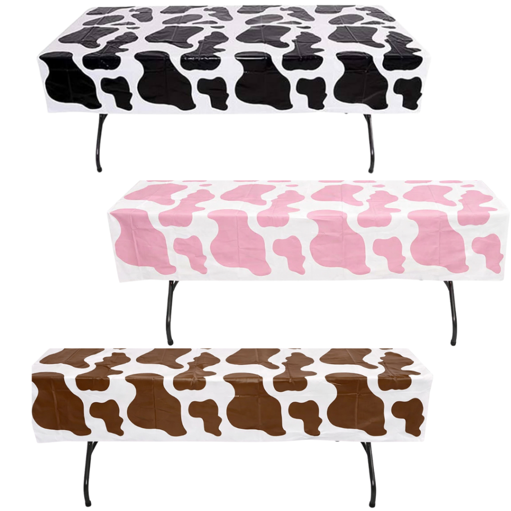 1 Toalha de Mesa Plástica Festa Fazendinha Vaquinha Vaca 137 x 183 cm Ponto das Festas – Inspire