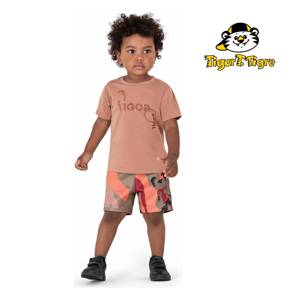 Conjunto Infantil Menino Tigor T Tigre Original Verão