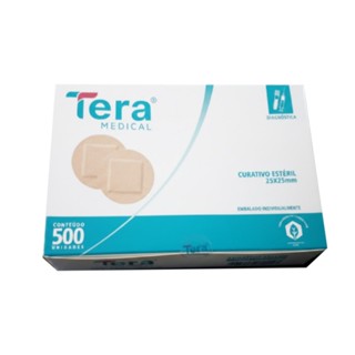 Curativo Estéril Tera Medical 25x25mm C/ 500 Unid Pós-Exame Laboratório Coleta Injeção E Pequenos Ferimentos Redondo em Oferta na Shopee