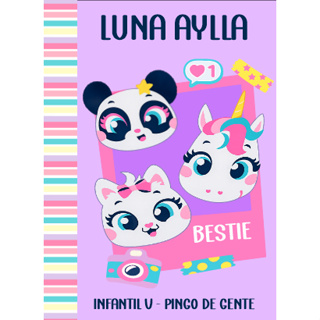 CADERNO MULTBICHOS PUKET BROCHURA GRANDE PAUTA 96 FOLHAS ou 48 FOLHAS em Oferta na Shopee