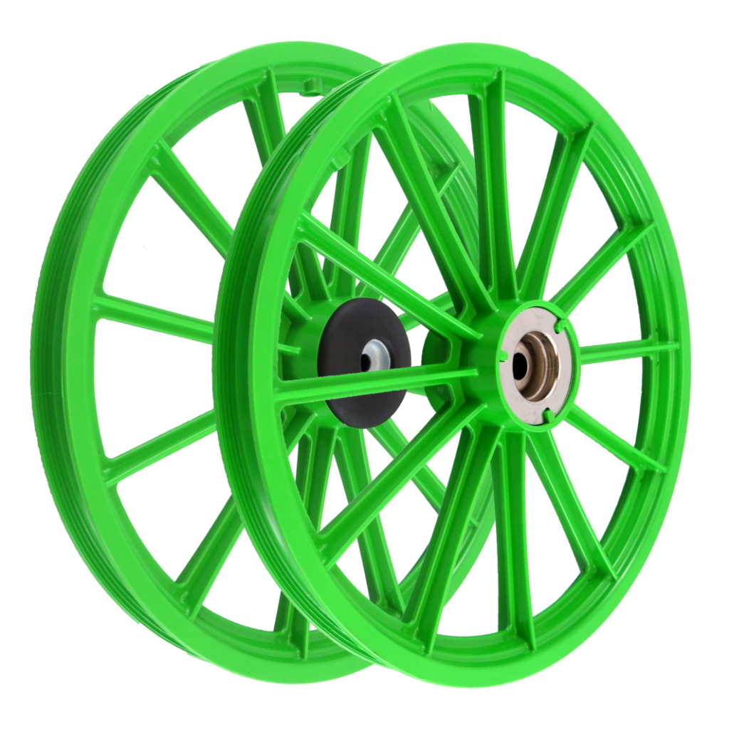 Roda Nylon Plástico Aro 16 Verde Bicicleta Infantil Bike
