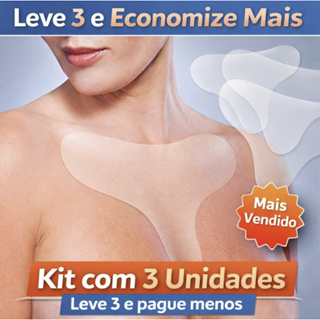 Anti Rugas Adesivo Reutilizável  Para Decote Colo Silicone Estimulador de Colágeno Natural em Oferta na Shopee