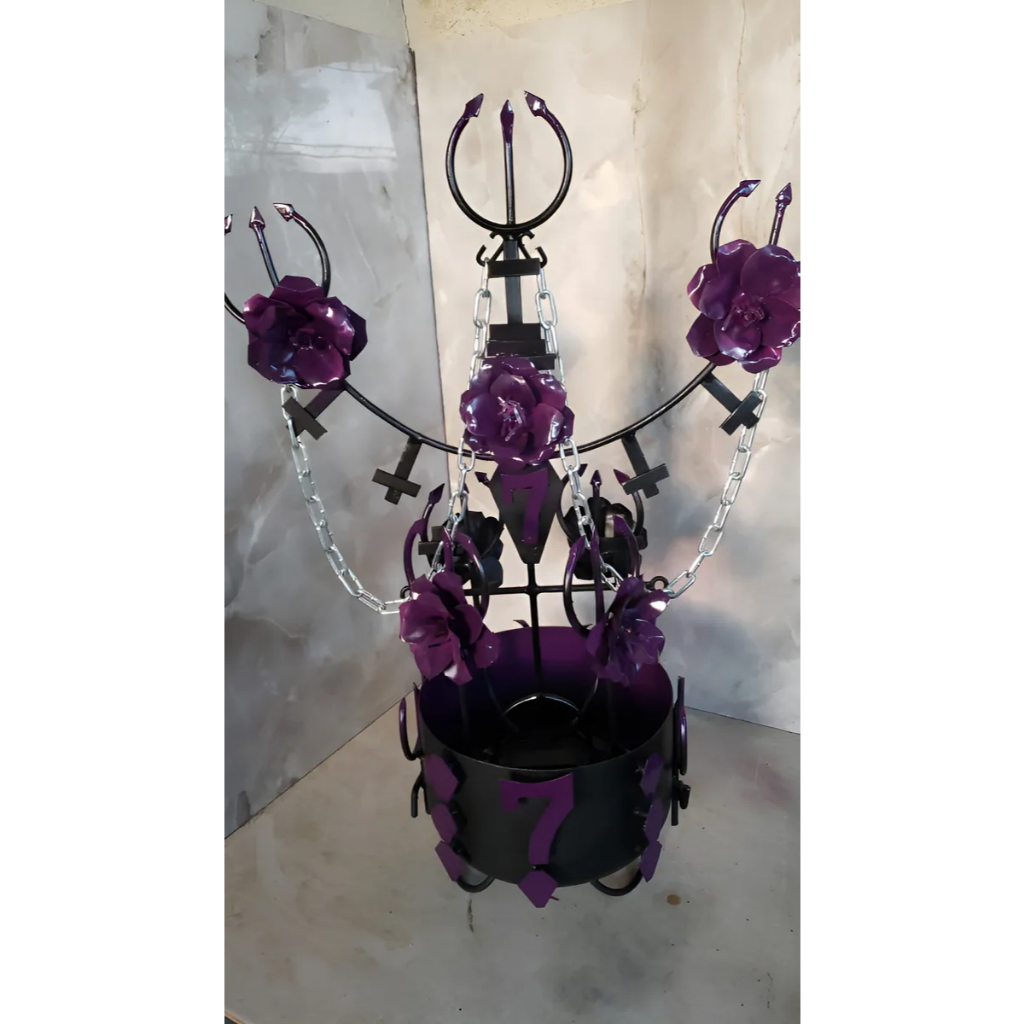 Ferramenta Assentamento Pomba Gira Tata Mulambo 55cm com panela luxo