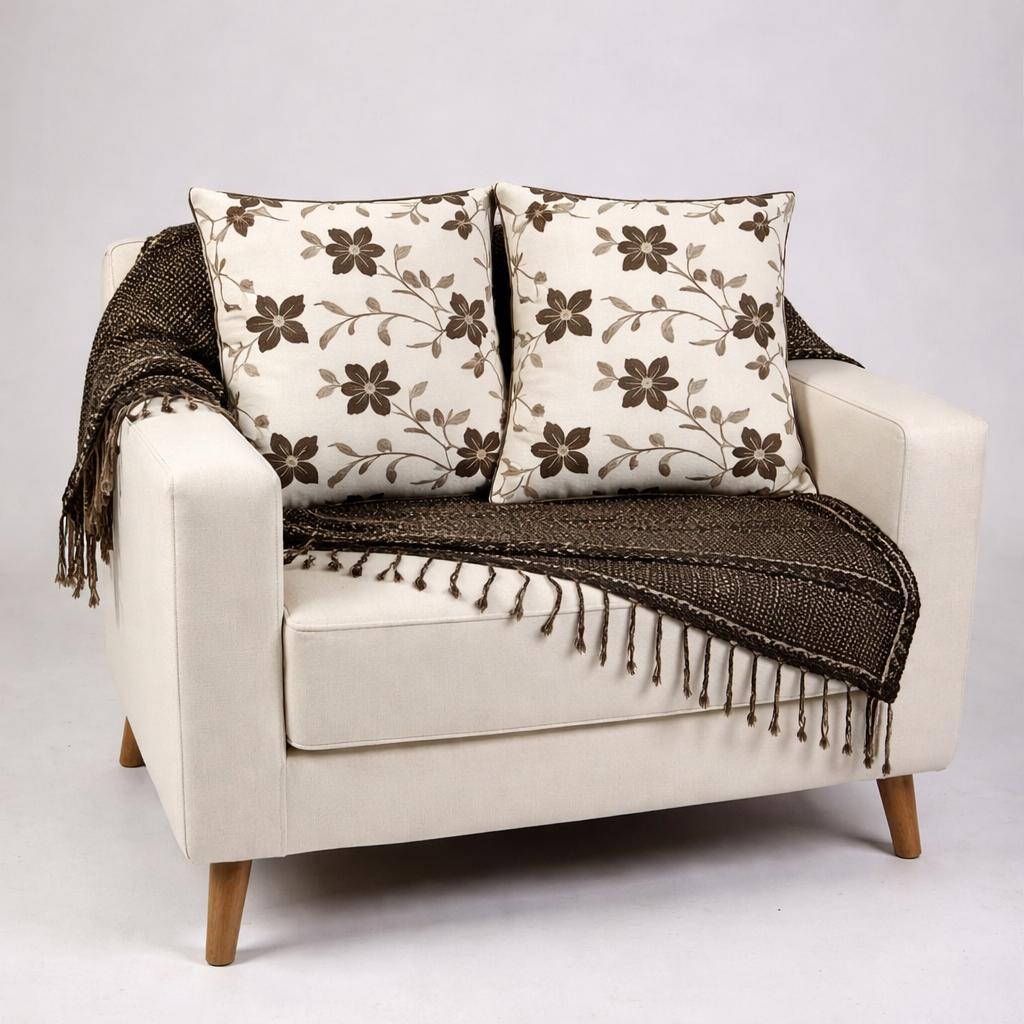 KIT 2 ALMOFADAS CHEIAS COM MANTA XALÉ PARA SOFÁ em Oferta na Shopee