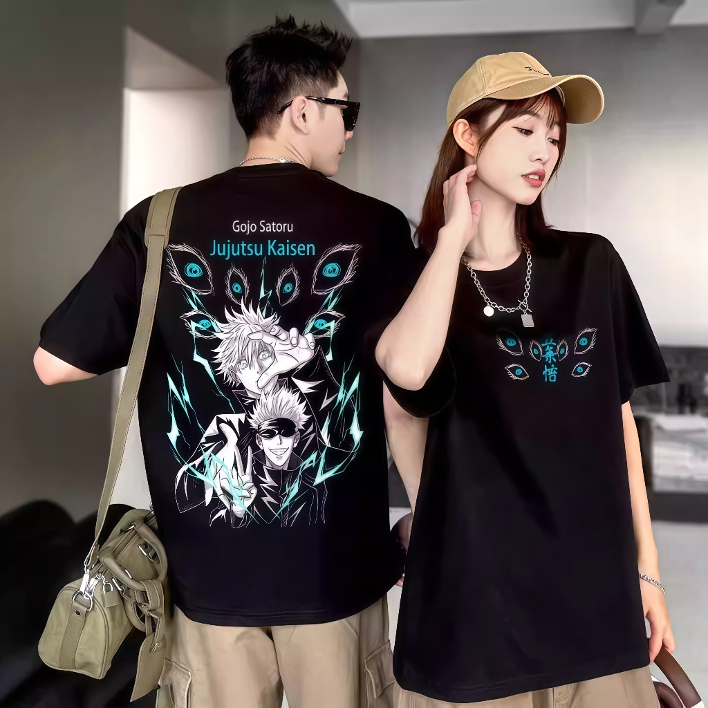 Camiseta 100% Algodão Estampada Oversized Anime Treino Academia Sukuna Jujutsu Camisa Corte Feminino Masculino
