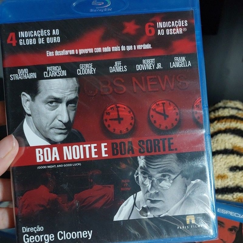 Blu Ray filme Boa Noite e Boa Sorte - original e lacrado