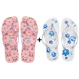 Kit Chinelo Feminino Estampas Confortável Passeio