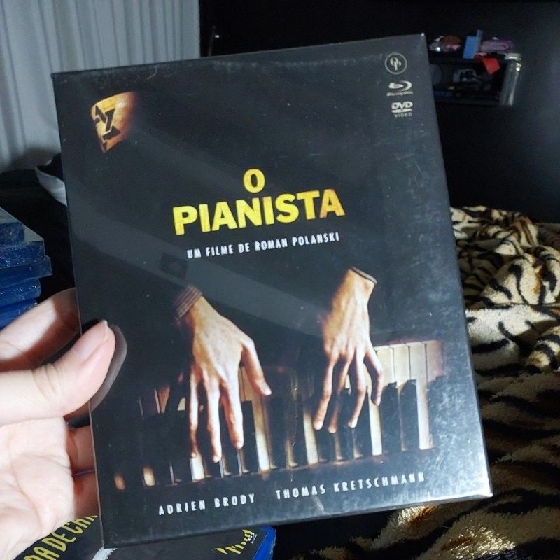Blu Ray filme O Pianista + DVD com extras + CD com trilha sonora + 6 cards, 1 poster e 1 livreto - original e lacrado