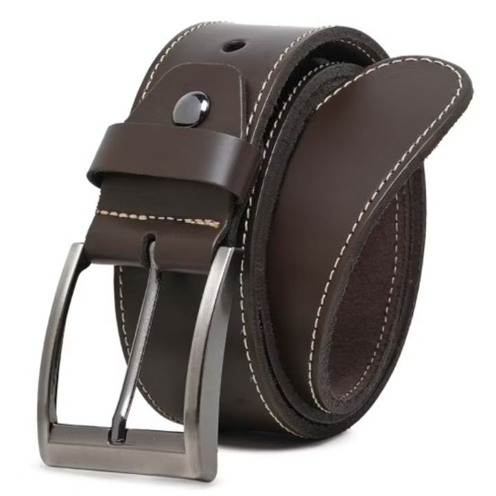CINTO MASCULINO EM COURO 100% LEGÍTIMO CASUAL ESPORTE FINO COM REGULAGEM QUALIDADE PREMIUM CONFORTÁVEL FIVELA REFORÇADA em Oferta na Shopee